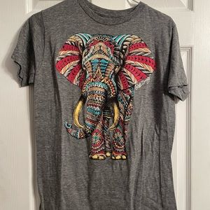Riot Society Men's Medium Festival Elephant T-Shirt